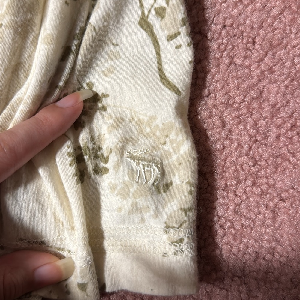 Abercrombie and Fitch Floral Lace Strap Top Y2K Vintage - Picture 5 of 5